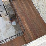 Mise en œuvre d’une terrasse extérieure en lames bois exotique IPE